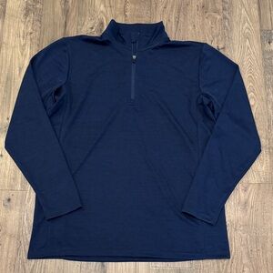 EUC Russell Athletic Navy Quarter-Zip Dri-Power Pullover - Large